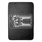 タロットの高い女性雑草喫煙オカルト バスマット (正面縦)