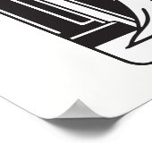 タロットの高い巫女雑草喫煙オカルト ポスター (角)