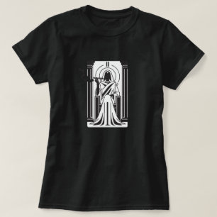 タロットの高い巫女雑草喫煙オカルト Tシャツ