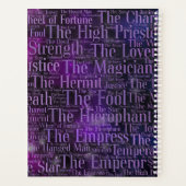 タロットア専攻のルカナワードアート プランナー手帳 (裏面)