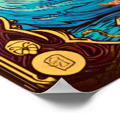 タロットイラストレーション、高い女司祭 ポスター (角)