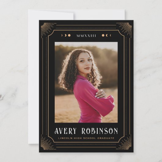 タロットインスパイア卒業写真のお知らせ 案内状 (正面)