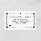 タロットインスパイアRSVPカード エンクロージャーカード (裏面)