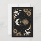 タロットウェディングレセプションマジカルサン＆ムーンカード 招待状 (裏面)