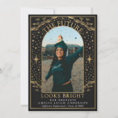 タロットエレガント卒業写真アナウンスメントカード 招待状 (正面)