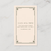 タロットオリーブヴィンテージ公証人 名刺 (裏面)