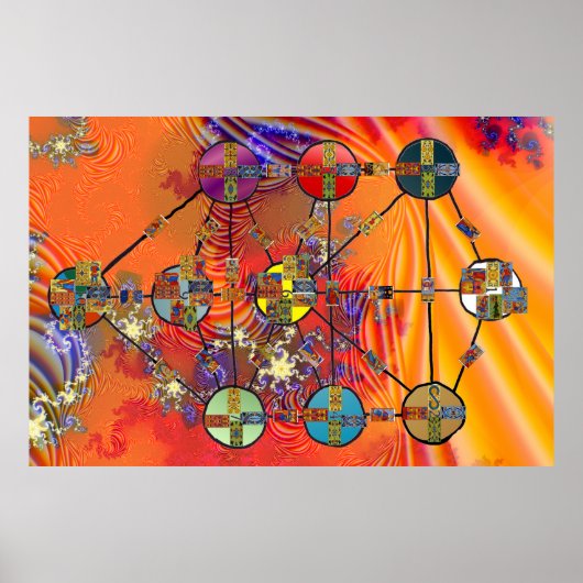 タロットカバラーオブWGグレー ポスター (正面)