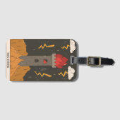 タロットカモダンードア専攻のルカナタワーエストテリカ ラゲッジタグ (正面横)