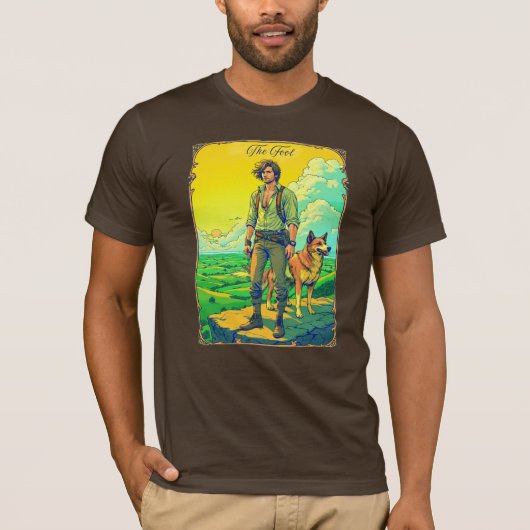 タロットカードのイラスト, 愚者 Tシャツ (正面)