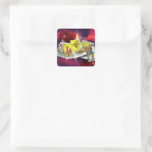 タロットカードのシール スクエアシール (バッグ)