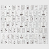 タロットカードの機知に富んだギフトラップラッピング紙 ラッピングペーパー (フラット)