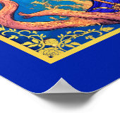 タロットカードイラストレーションクィーンオブウォンド ポスター (角)