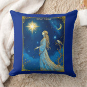 タロットカードイラストレーションザスター クッション (ブランケット)