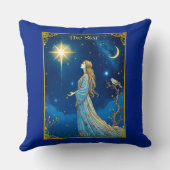 タロットカードイラストレーションザスター クッション (裏面)