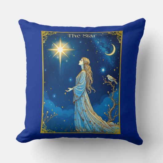 タロットカードイラストレーションザスター クッション (正面)