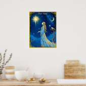 タロットカードイラストレーションザスター ポスター (キッチン)