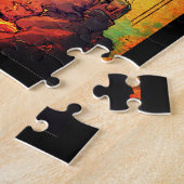 タロットカードイラストレーションザタワー ジグソーパズル (側面)