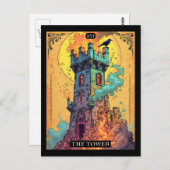 タロットカードイラストレーションザタワー ポストカード (正面/裏面)