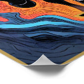 タロットカードイラストレーションザチャリオット ポスター (角)