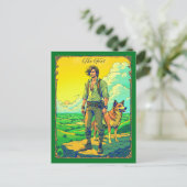 タロットカードイラストレーションザフール ポストカード (スタンド正面)