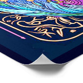 タロットカードイラストレーションザマジシャン ポスター (角)