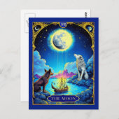 タロットカードイラストレーションザムーン ポストカード (正面/裏面)