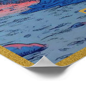 タロットカードイラストレーションザ仙人 ポスター (角)