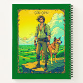 タロットカードイラストレーションザ・フール・ジャーナル ノートブック (裏面)