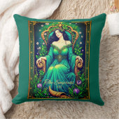 タロットカードイラストレーション皇后 クッション (ブランケット)