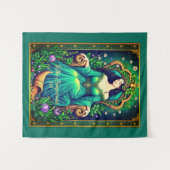 タロットカードイラストレーション皇后 タペストリー (正面(横))