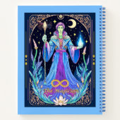 タロットカードイラストレーション、マジシャン・ジャーナル ノートブック (裏面)