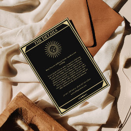 タロットカードエレガントなウェディング詳細ヴィンテージ日 エンクロージャーカード