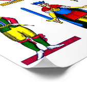 タロットカードキングスメンファンタジー中世アート ポスター (角)