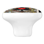 タロットカードクイーンスペードサンダー_コーブ セラミックノブ (側面)