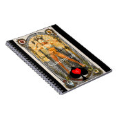 タロットカードクイーンスペードサンダー_コーブ ノートブック (右側)