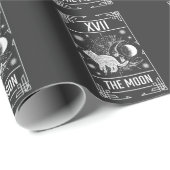 タロットカードクレセントムーンオカルトキャットゴシック魔女 ラッピングペーパー (ロールコーナー)