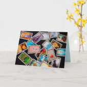 タロットカードグリーティングカード カード (黄色い花)