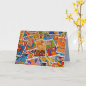 タロットカードグリーティングカード カード (黄色い花)