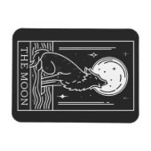 タロットカードザムーンウルフハウリング マグネット (横)