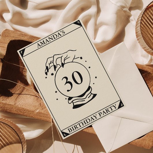 タロットカードシアルエニー誕生日招待状 招待状