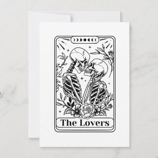 タロットカードティルデス私たちパートブライダルシャワー 招待状 (裏面)