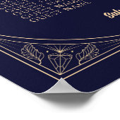 タロットカードテーブル6シーティングプラ結婚ンズスタームーン ポスター (角)