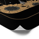 タロットカードテーブル8結婚シーティングプランの日月 ポスター (角)