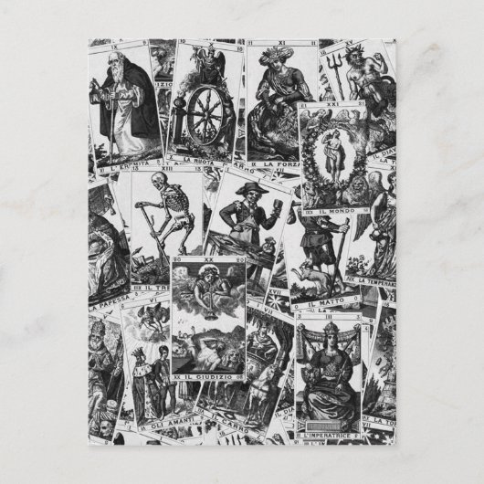 タロットカードパターン ポストカード (正面)