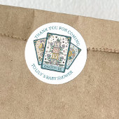 タロットカードベビーシャワーありがとう ラウンドシール