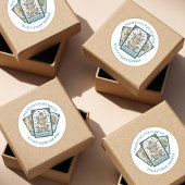 タロットカードベビーシャワーありがとう ラウンドシール