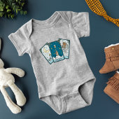 タロットカードベビーワンピース男の赤ちゃんTシャツ ベビーボディスーツ