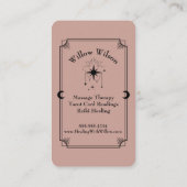 タロットカードマッサージセラピスト名刺 名刺 (裏面)