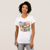 タロットカードリーダーの女性向けフィットネスTシャツ Tシャツ (正面フル)