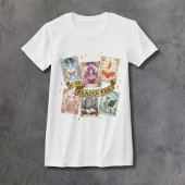 タロットカードリーダーの女性向けフィットネスTシャツ Tシャツ